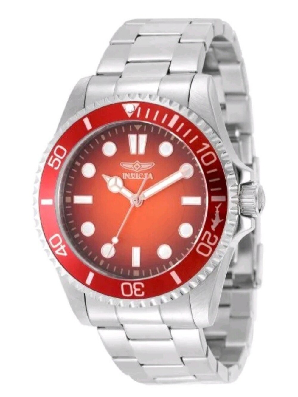 Invicta Pro Diver  Kromatyk Men's Watch 43mm  Red Steel